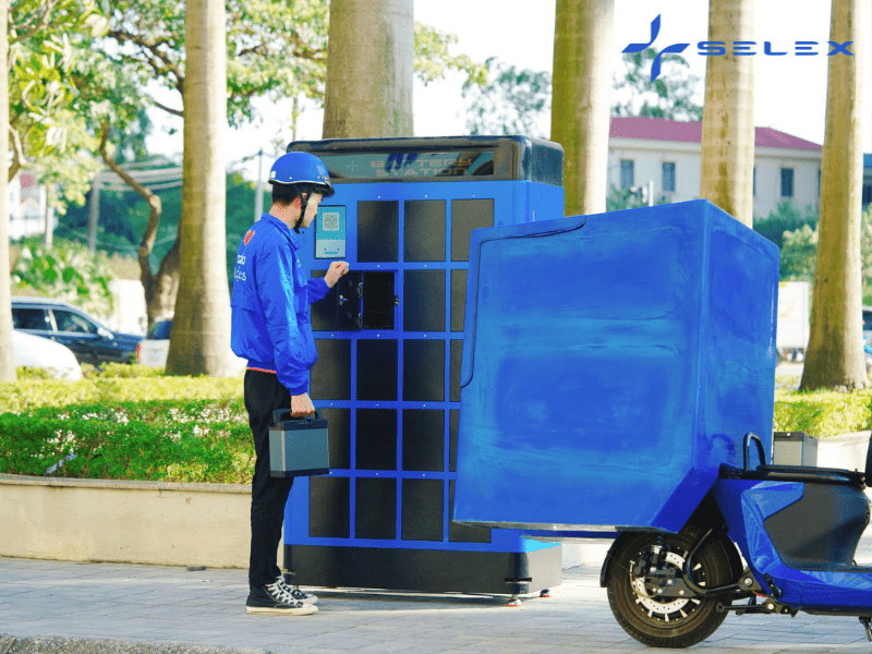 Trạm đổi pin Selex - "cây xăng" thế hệ mới